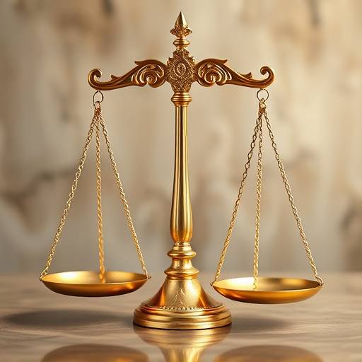 Scales of justice representing legal compliance